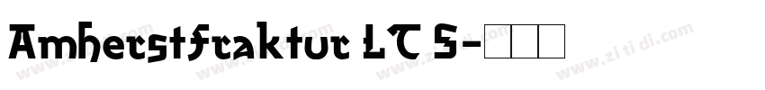 AmherstFraktur LT S字体转换